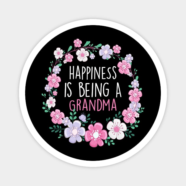 Happiness Is Being a Grandma Birthday Grandma Gift Magnet by followthesoul